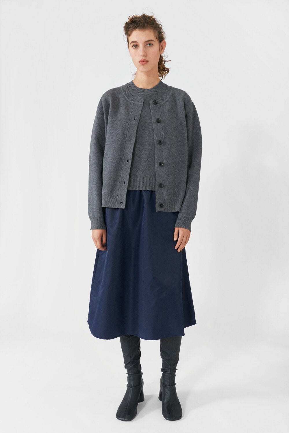 Lauren midi nederdel - Total Eclipse